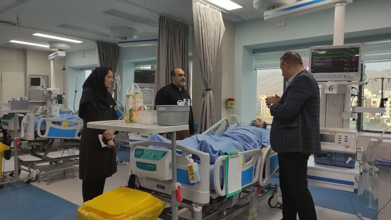 رئیس دانشگاه علوم پزشکی اراک از مرکز آموزشی درمانی حضرت ولیعصر(عج) بازدید کرد